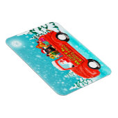 Magnet Flexible Doigt Rottweiler en neige avec le chapeau du Père  (Côté Droit)