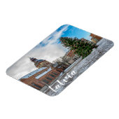 Magnet Flexible Dôme carré avec sapin de Noël à Riga (Côté Gauche)