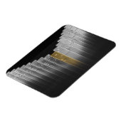 Magnet Flexible Dominos d'or et d'argent (Côté Gauche)