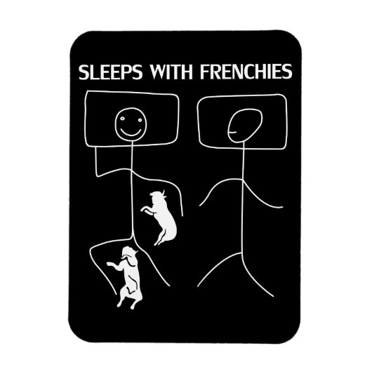 Magnet Flexible Don de chien | Couches Avec Français (Vertical)
