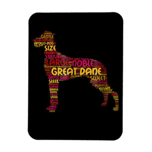 Magnet Flexible Don de chien  Grand Noble grand Danse