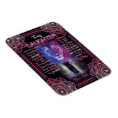 Magnet Flexible Don de fille | Lettre À Ma Fille De Maman (Côté Droit)