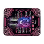 Magnet Flexible Don de fille | Lettre À Ma Fille De Maman (Horizontal)