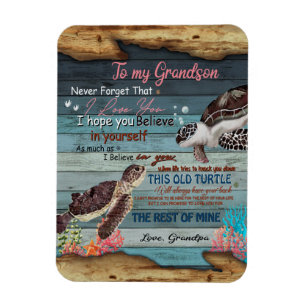 Magnet Flexible Don Grandson Lettre à mon petit-fils de grand-p