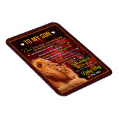 Magnet Flexible Don Son | Lettre À Mon Fils Amour De Papa (Côté Droit)