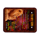 Magnet Flexible Don Son | Lettre À Mon Fils Amour De Papa (Horizontal)