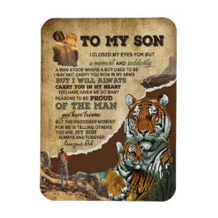 Magnet Flexible Don Son   Lettre À Mon Fils Amour De Papa