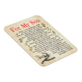 Magnet Flexible Don Son | Pour Mon Fils Merci D'Avoir Ajouté Tant (Côté Droit)