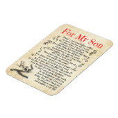 Magnet Flexible Don Son | Pour Mon Fils Merci D'Avoir Ajouté Tant (Côté Gauche)