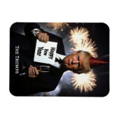 Magnet Flexible Donald Trump célèbre le style du Nouvel An (Horizontal)