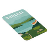 Magnet Flexible Donegal Irlande Retro Travel Art Vintage (Côté Droit)