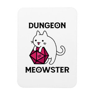 Magnet Flexible Donjon Meowster Chat Drôle