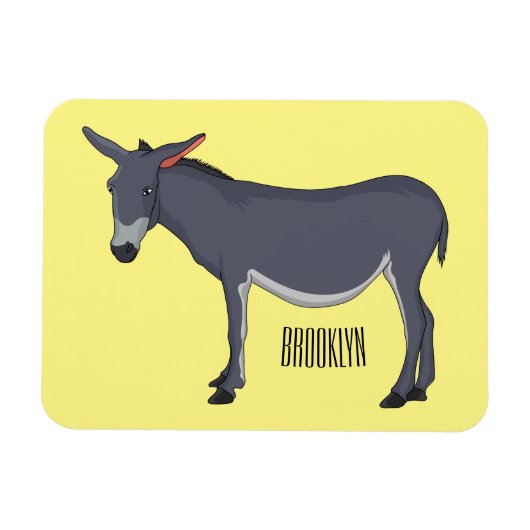 Magnet Flexible Donkey cartoon (Horizontal)