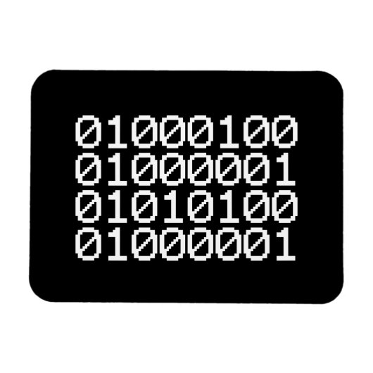 MAGNET FLEXIBLE DONNÉES BINAIRES (Horizontal)