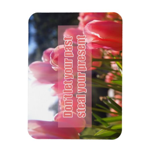 Magnet Flexible Don't let your past steal your present (Vertical)