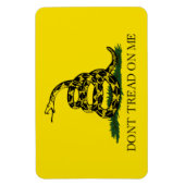 Magnet Flexible DONT TREAD ON ME Rattlesnake Snake Revolution Flag (Vertical)