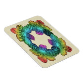 Magnet Flexible Doodle à fleurs arc-en-ciel (Côté Droit)