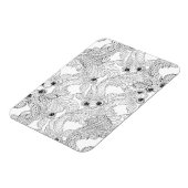 Magnet Flexible Doodle chinois de poisson (Côté Gauche)