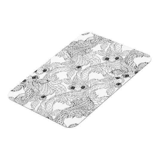 Magnet Flexible Doodle chinois de poisson (Côté Gauche)