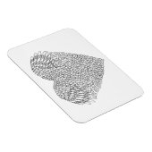 Magnet Flexible Doodle de coeur ailé (Côté Droit)