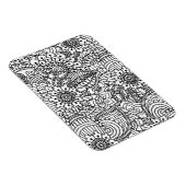 Magnet Flexible Doodle de fleurs (Côté Droit)