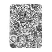 Magnet Flexible Doodle de fleurs (Vertical)