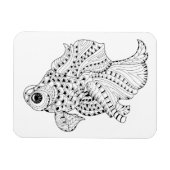 Magnet Flexible Doodle de poisson (Horizontal)