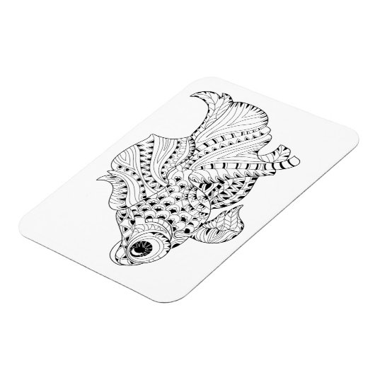 Magnet Flexible Doodle de poisson (Côté Gauche)