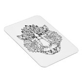 Magnet Flexible Doodle de tête de singe (Côté Droit)