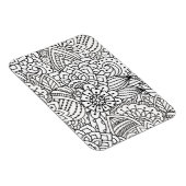 Magnet Flexible Doodle design de fleurs (Côté Droit)