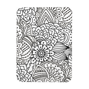 Magnet Flexible Doodle design de fleurs