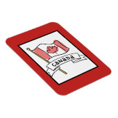 Magnet Flexible Doodle drapeau du Canada (Côté Droit)