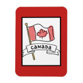 Magnet Flexible Doodle drapeau du Canada (Vertical)