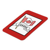 Magnet Flexible Doodle drapeau du Canada (Côté Gauche)