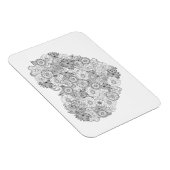 Magnet Flexible Doodle du coeur floral (Côté Droit)