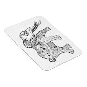Magnet Flexible Doodle éléphant (Côté Droit)