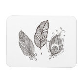 Magnet Flexible Doodle en plume complexe (Horizontal)