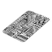 Magnet Flexible Doodle ethnique (Côté Gauche)