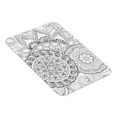 Magnet Flexible Doodle Flowers Et Mandalas (Côté Droit)