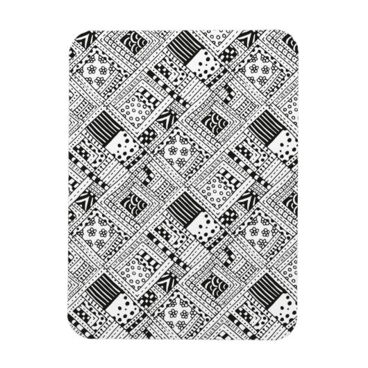 Magnet Flexible Doodle Motif indien (Vertical)