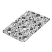 Magnet Flexible Doodle Motif indien (Côté Gauche)