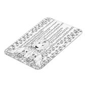 Magnet Flexible Doodle Panda Bambou (Côté Gauche)