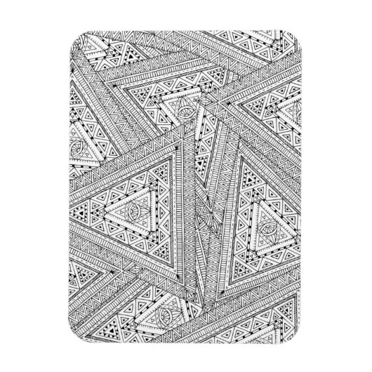 Magnet Flexible Doodle tribal 2 (Vertical)
