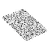 Magnet Flexible Doodle tribal Abstrait (Côté Droit)