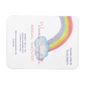 Magnet Flexible Douce Arc-en-ciel Aquarelle Fête de Mariage (Horizontal)
