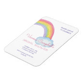 Magnet Flexible Douce Arc-en-ciel Aquarelle Fête de Mariage (Côté Gauche)