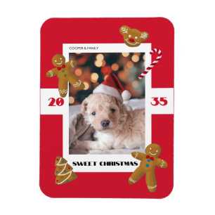 Magnet Flexible Douce coutume de Noël photo mignonne d'animal de c
