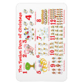 Magnet Flexible Douze jours de Noël (Vertical)