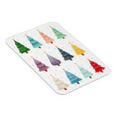 Magnet Flexible Douze sapins de Noël festifs (Côté Droit)