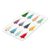 Magnet Flexible Douze sapins de Noël festifs (Côté Gauche)